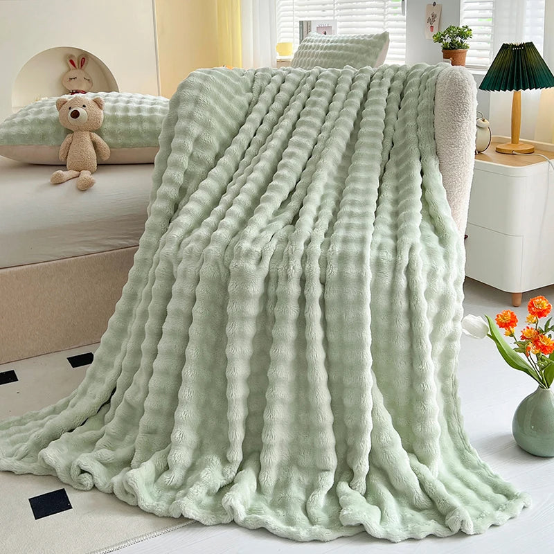 Luxury Faux Fur Plush Blanket