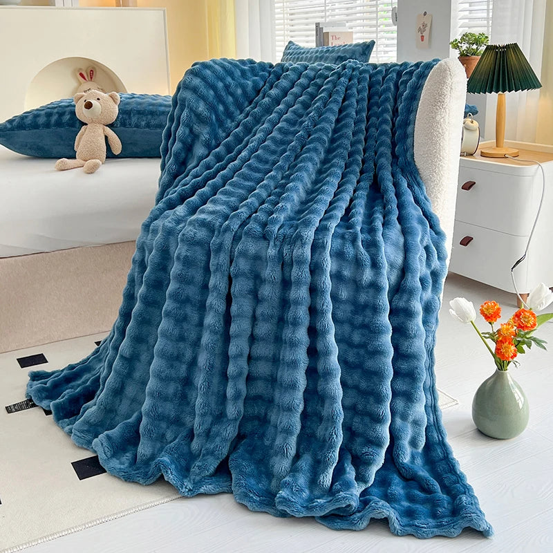 Luxury Faux Fur Plush Blanket