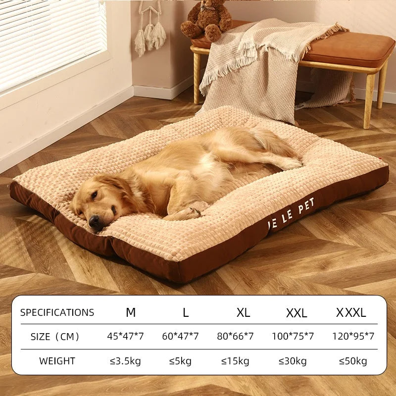 Cozy Ultra-Soft Fleece Pet Bed & Blanket - Detachable Cushion Mat for Dogs & Cats