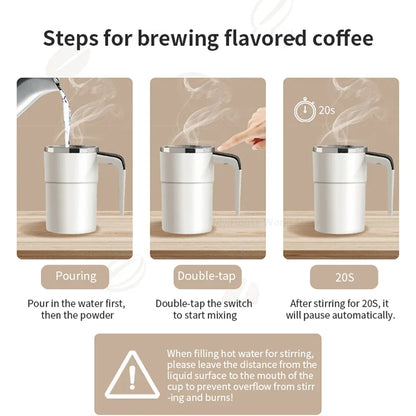 Automatic Self Stirring Magnetic Mug Touch Screen